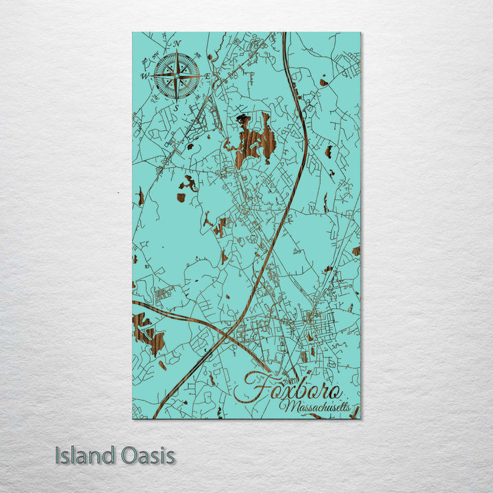 Foxboro, Massachusetts Street Map