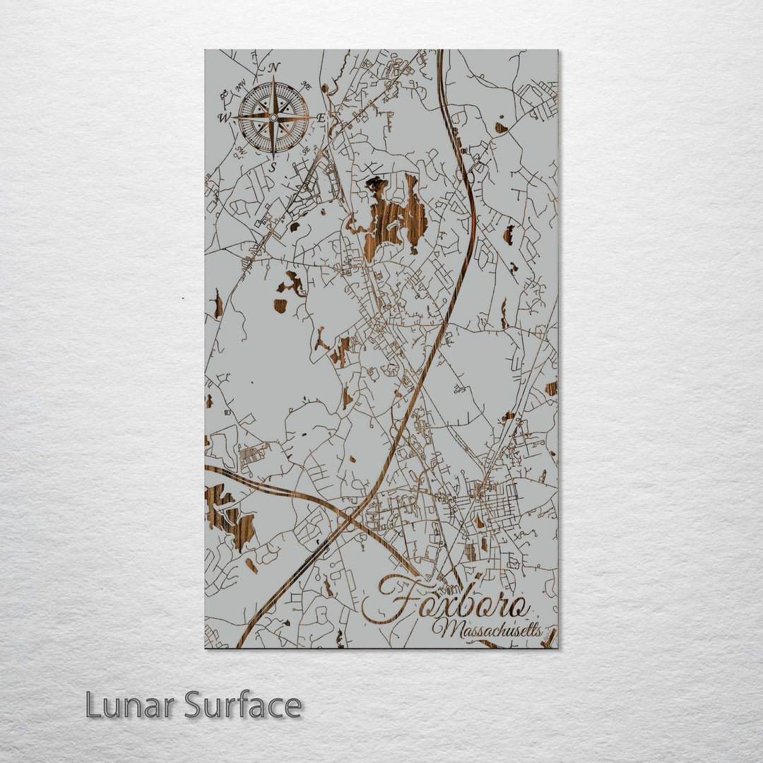 Foxboro, Massachusetts Street Map