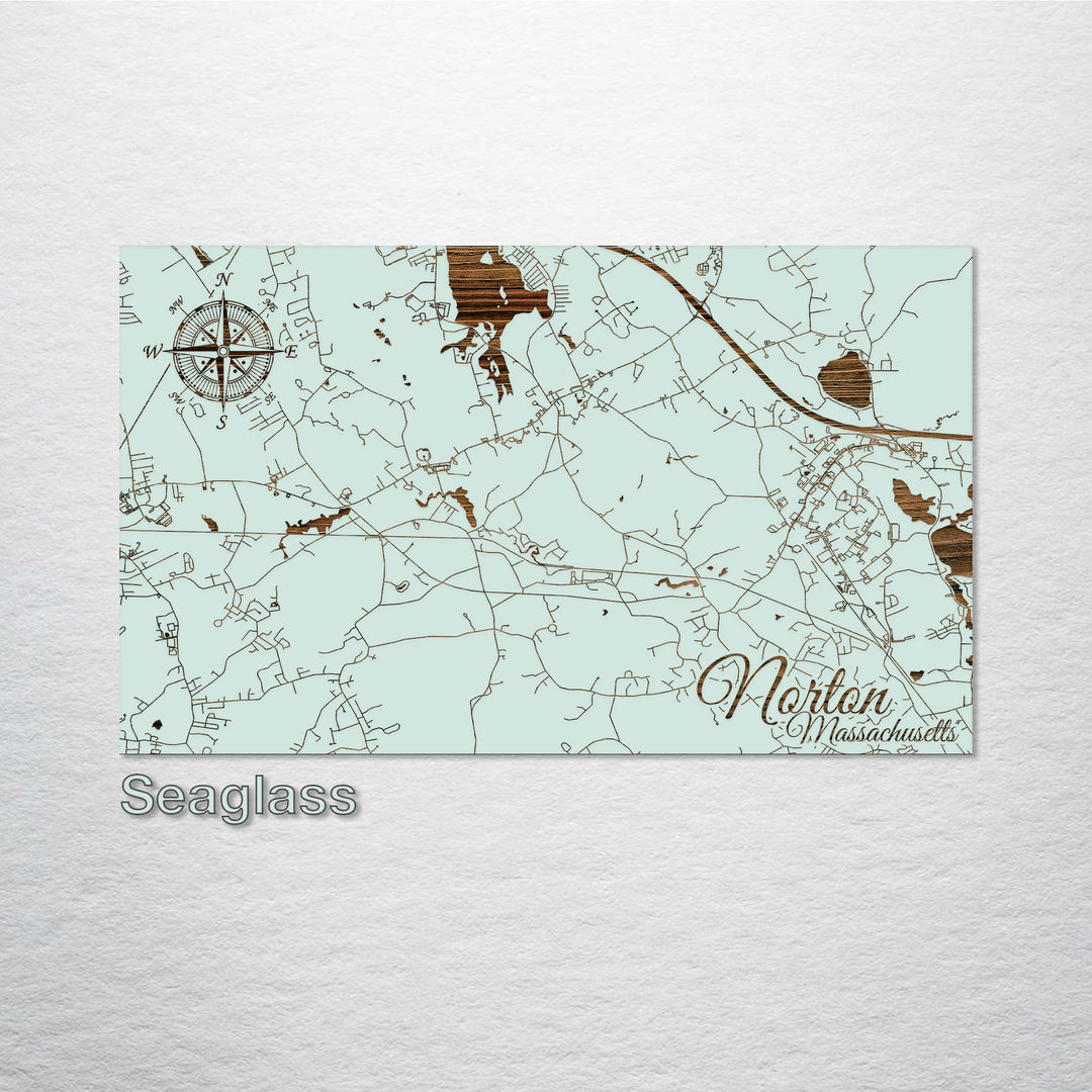 Norton, Massachusetts Street Map