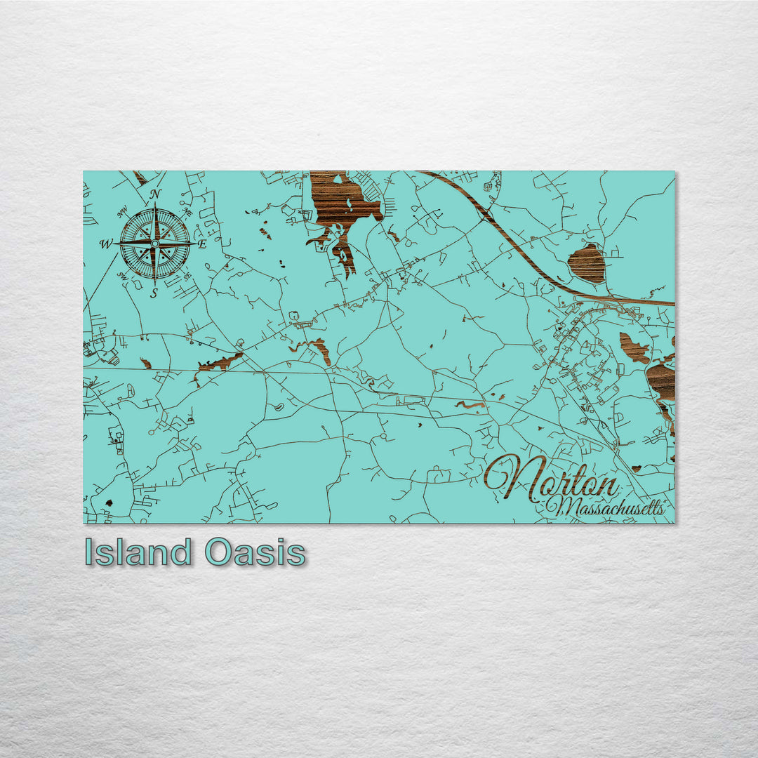 Norton, Massachusetts Street Map