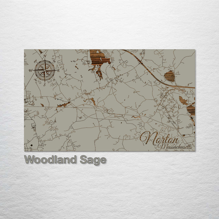 Norton, Massachusetts Street Map