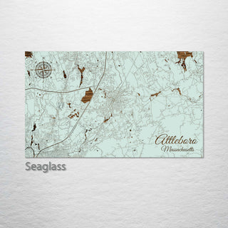 Attleboro, Massachusetts Street Map