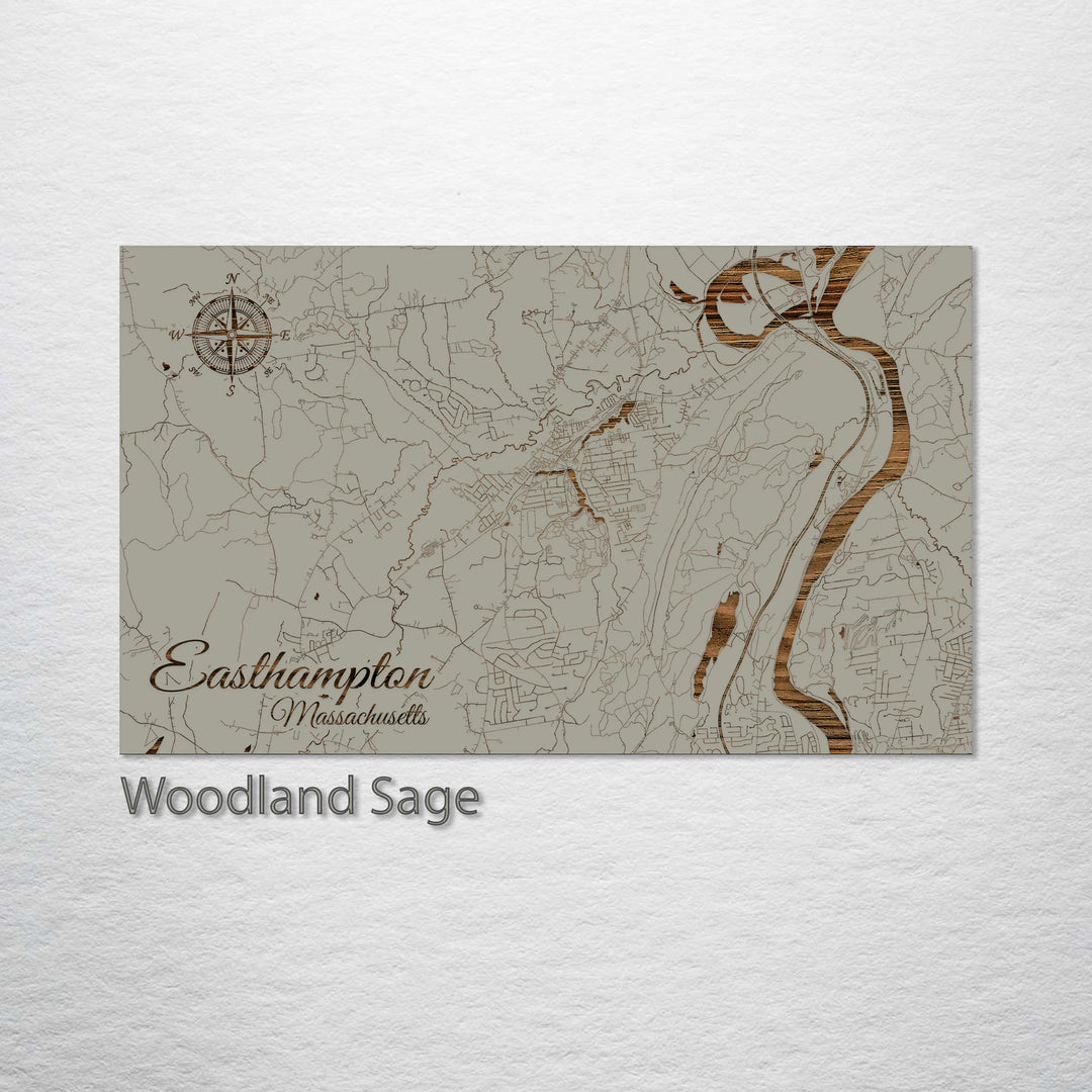 Easthampton, Massachusetts Street Map