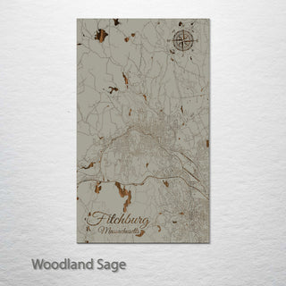 Fitchburg, Massachusetts Street Map