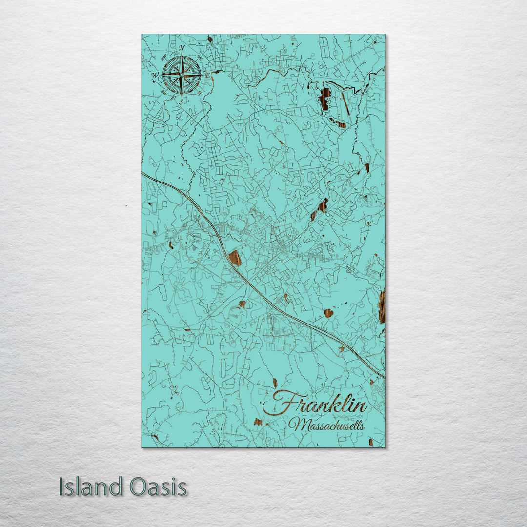 Franklin, Massachusetts Street Map