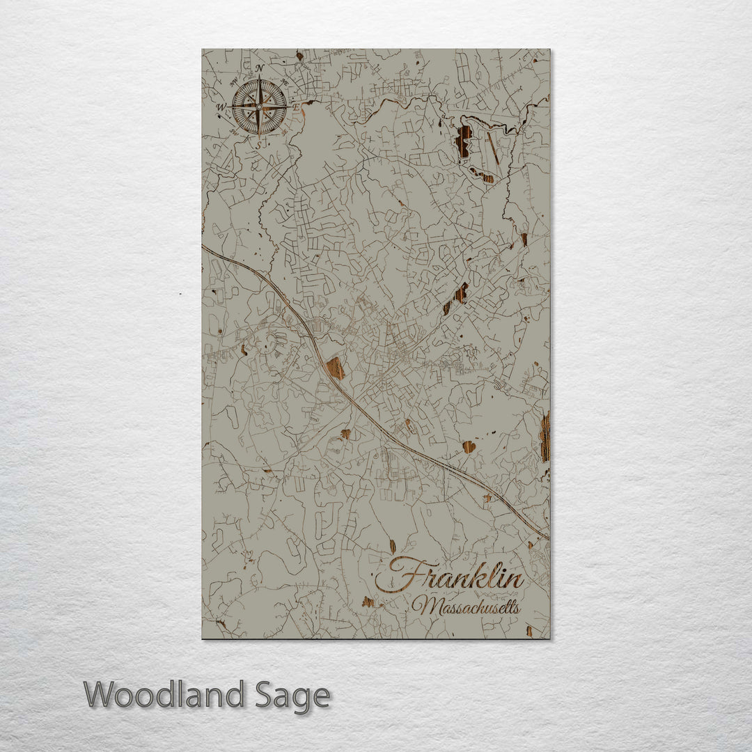 Franklin, Massachusetts Street Map