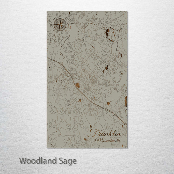 Franklin, Massachusetts Street Map