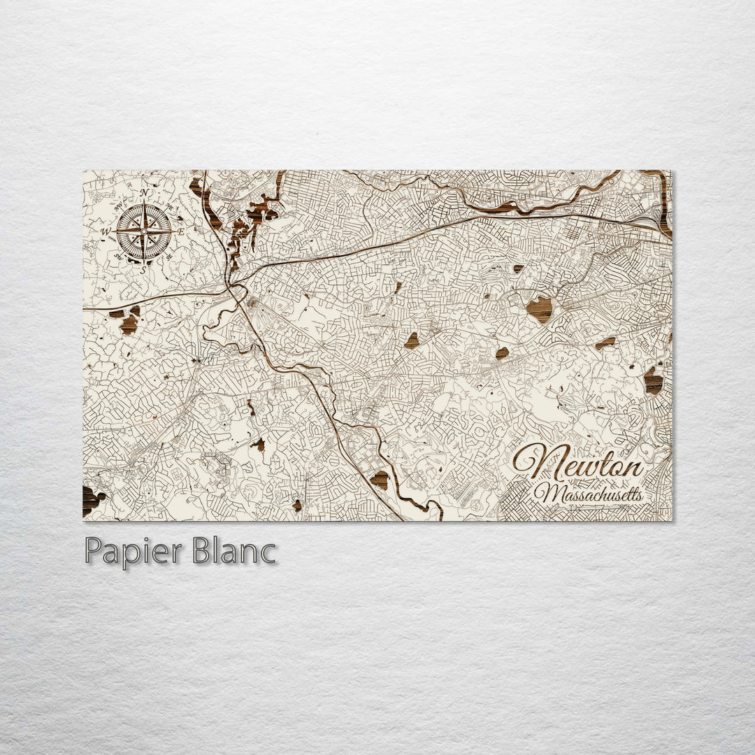 Newton, Massachusetts Street Map