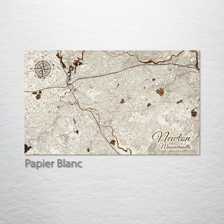 Newton, Massachusetts Street Map