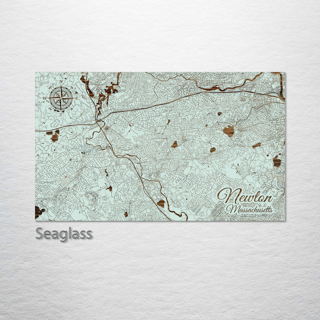 Newton, Massachusetts Street Map