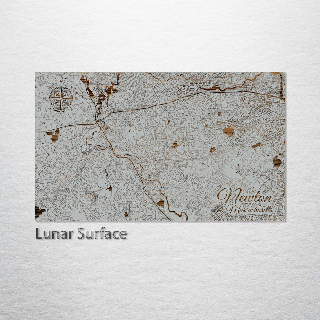 Newton, Massachusetts Street Map