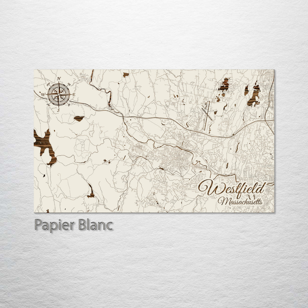 Westfield, Massachusetts Street Map