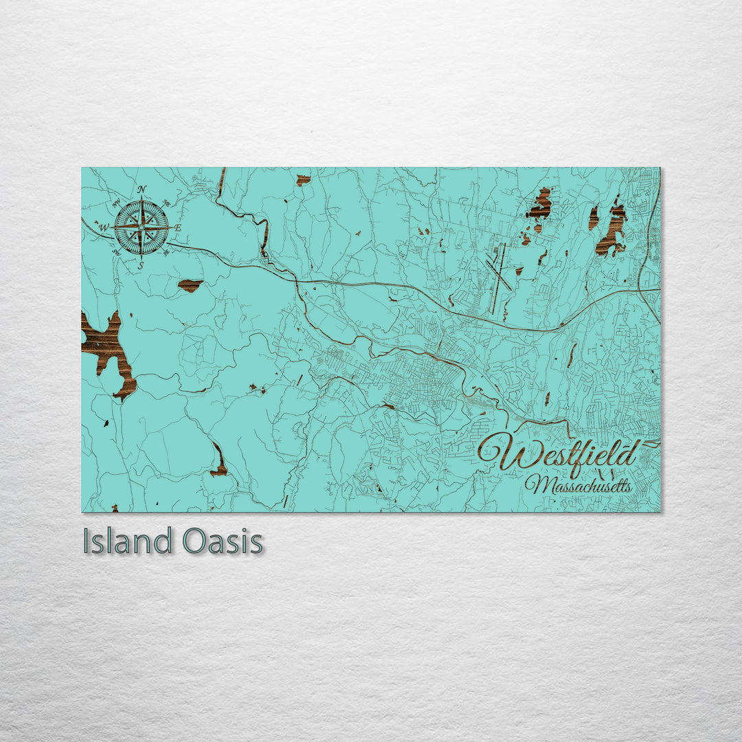 Westfield, Massachusetts Street Map