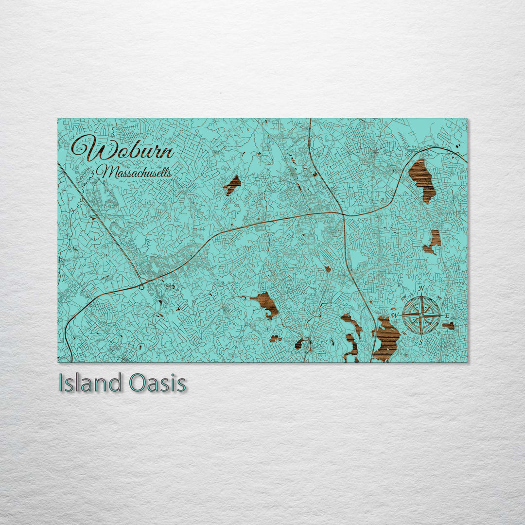 Woburn, Massachusetts Street Map