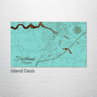 Fruitland, Maryland Street Map