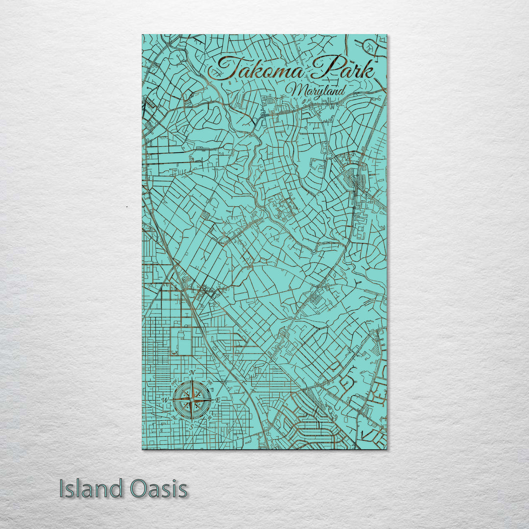 Takoma Park, Maryland Street Map