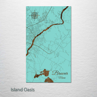 Brewer, Maine Street Map