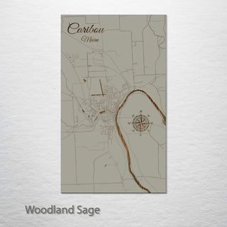 Caribou, Maine Street Map