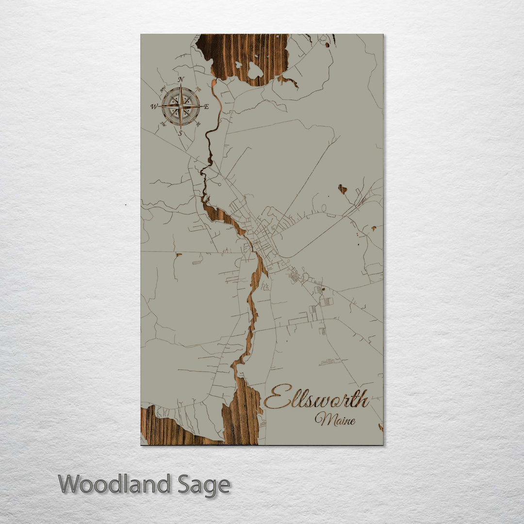 Ellsworth, Maine Street Map