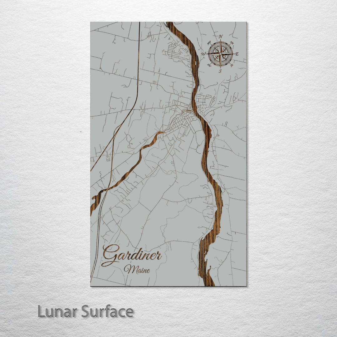 Gardiner, Maine Street Map