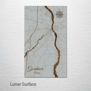 Gardiner, Maine Street Map