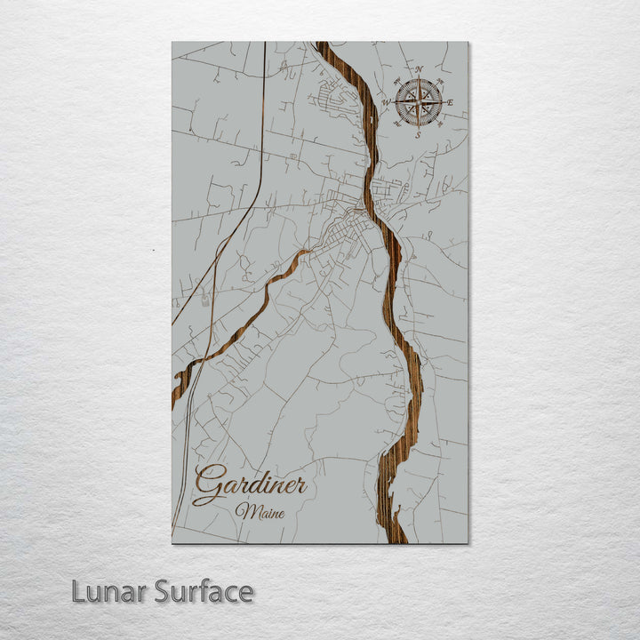 Gardiner, Maine Street Map