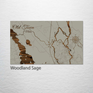 Old Town, Maine Street Map