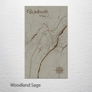 Waterville, Maine Street Map