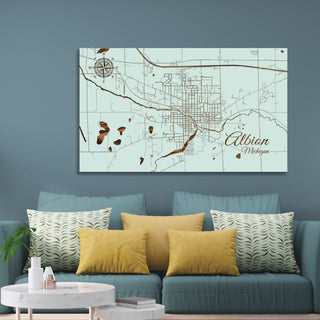 Albion, Michigan Street Map