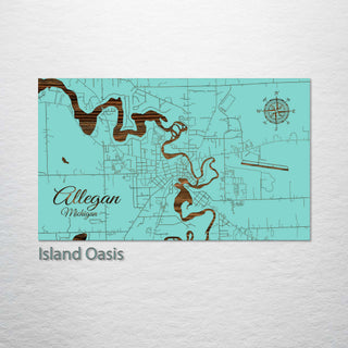 Allegan, Michigan Street Map