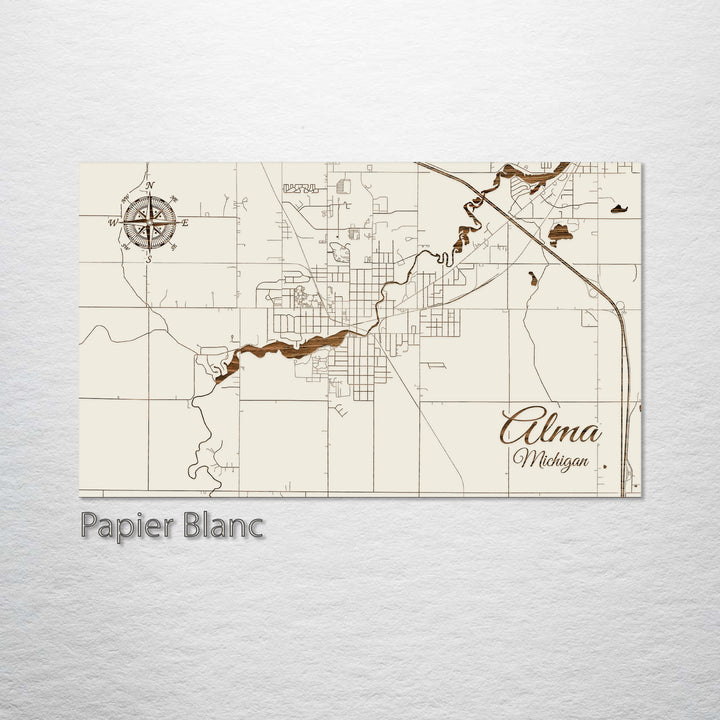 Alma, Michigan Street Map