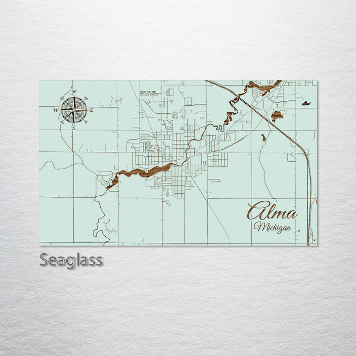 Alma, Michigan Street Map