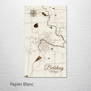 Belding, Michigan Street Map