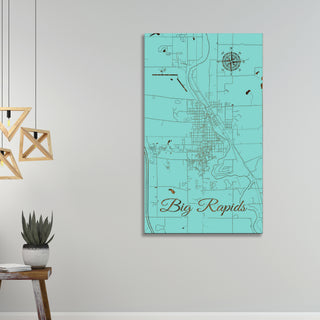 Big Rapids, Michigan Street Map