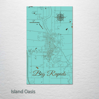Big Rapids, Michigan Street Map