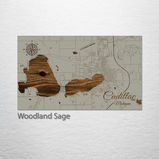 Cadillac, Michigan Street Map