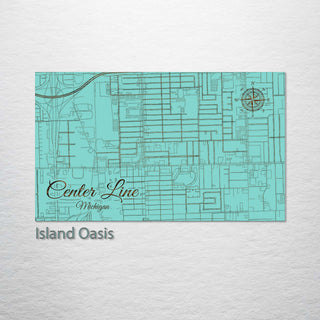 Center Line, Michigan Street Map