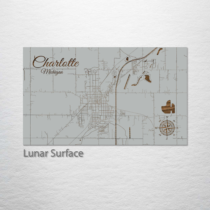 Charlotte, Michigan Street Map