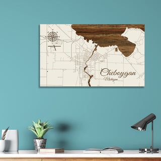 Cheboygan, Michigan Street Map