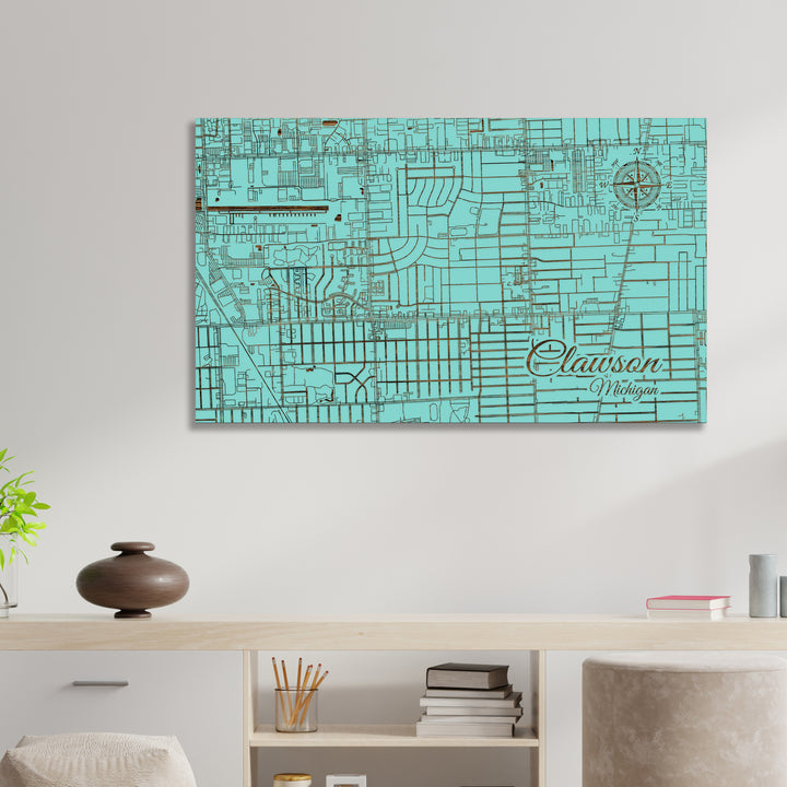 Clawson, Michigan Street Map