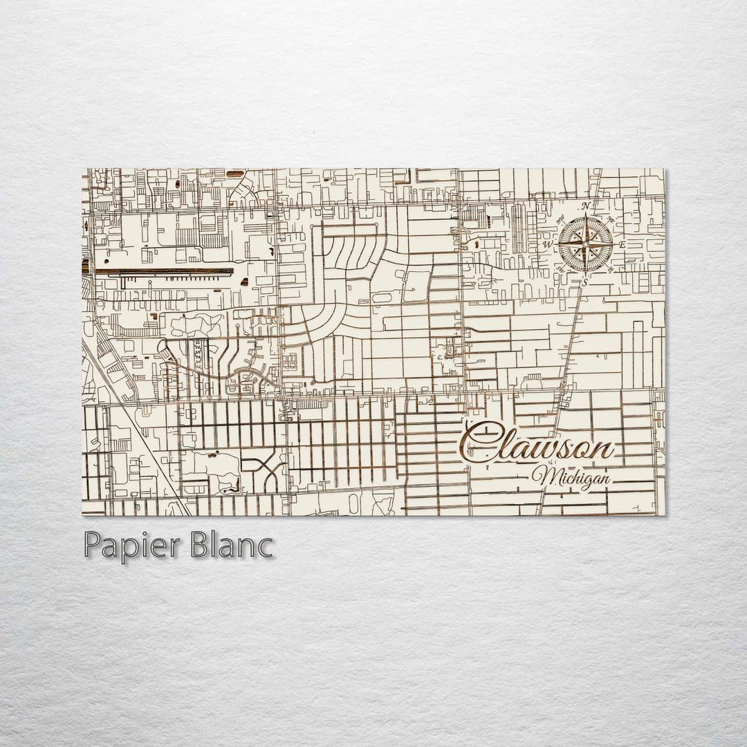 Clawson, Michigan Street Map