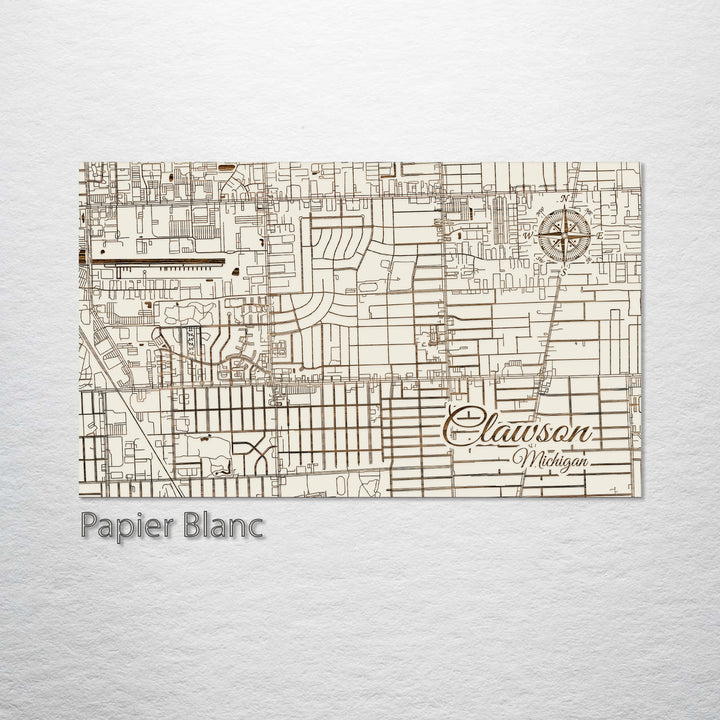 Clawson, Michigan Street Map