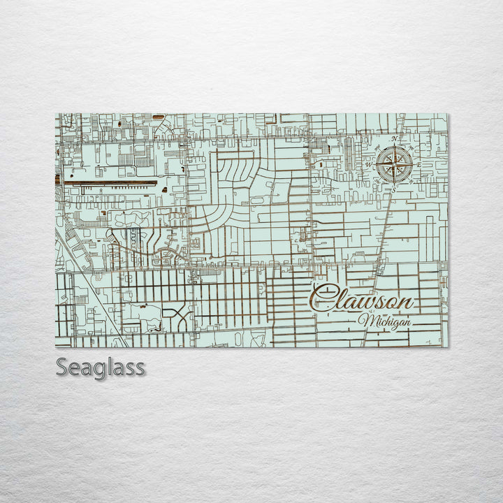 Clawson, Michigan Street Map