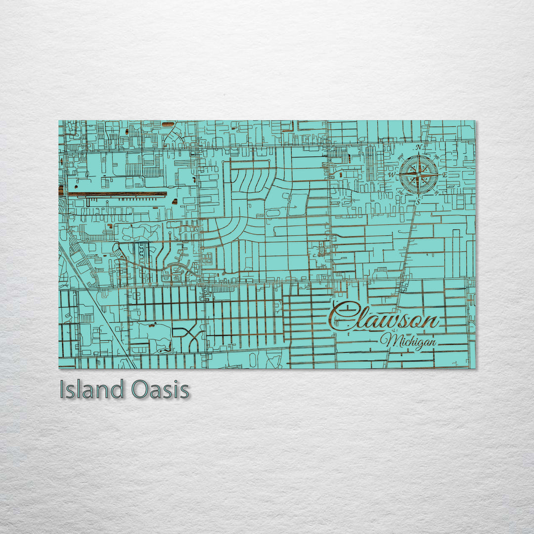 Clawson, Michigan Street Map