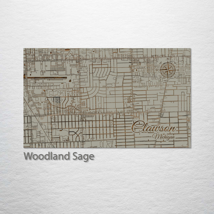 Clawson, Michigan Street Map