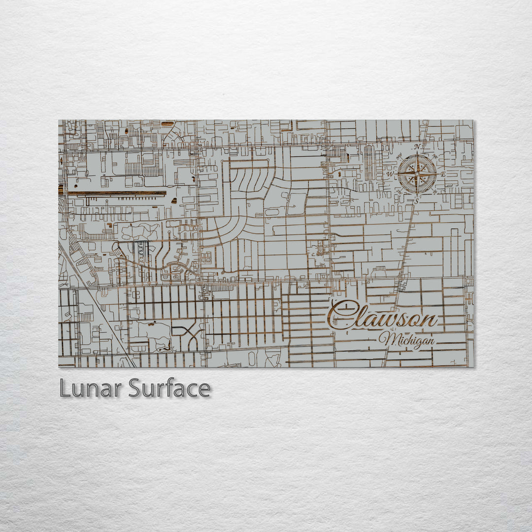 Clawson, Michigan Street Map