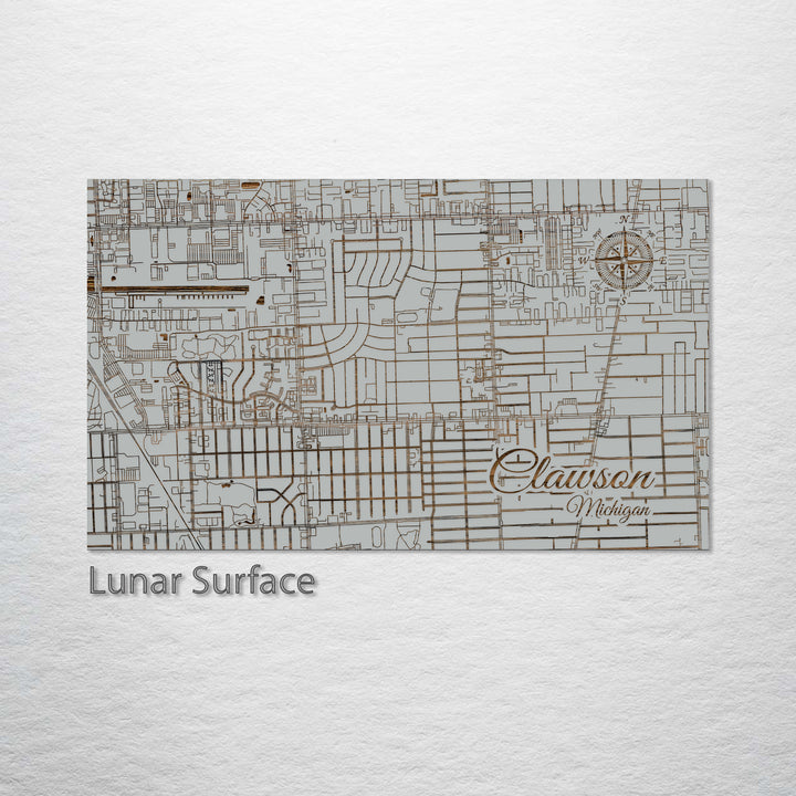 Clawson, Michigan Street Map