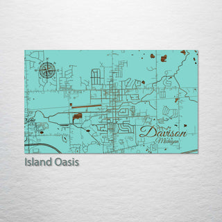 Davison, Michigan Street Map