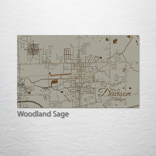 Davison, Michigan Street Map