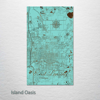 East Lansing, Michigan Street Map